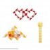 HJXD globle Magic Snake Twist Puzzle Twisty Toy Collection 48 Wedges Magic Ruler Orange B072M95KF1